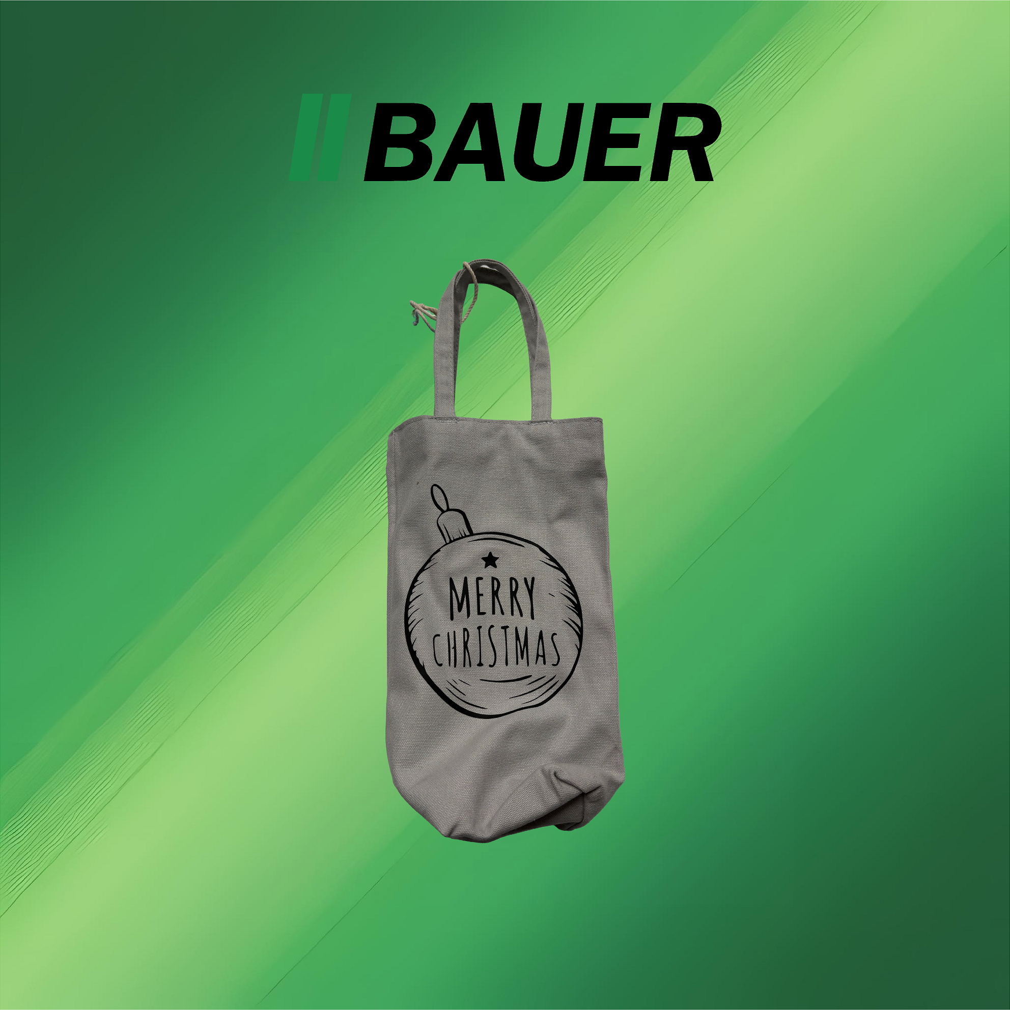 Fairtrade Flaschentasche inkl. 500ml Wachauer Natur Marillenlikör - Motiv: Christbaumkugel (Kopie) – Bild 2