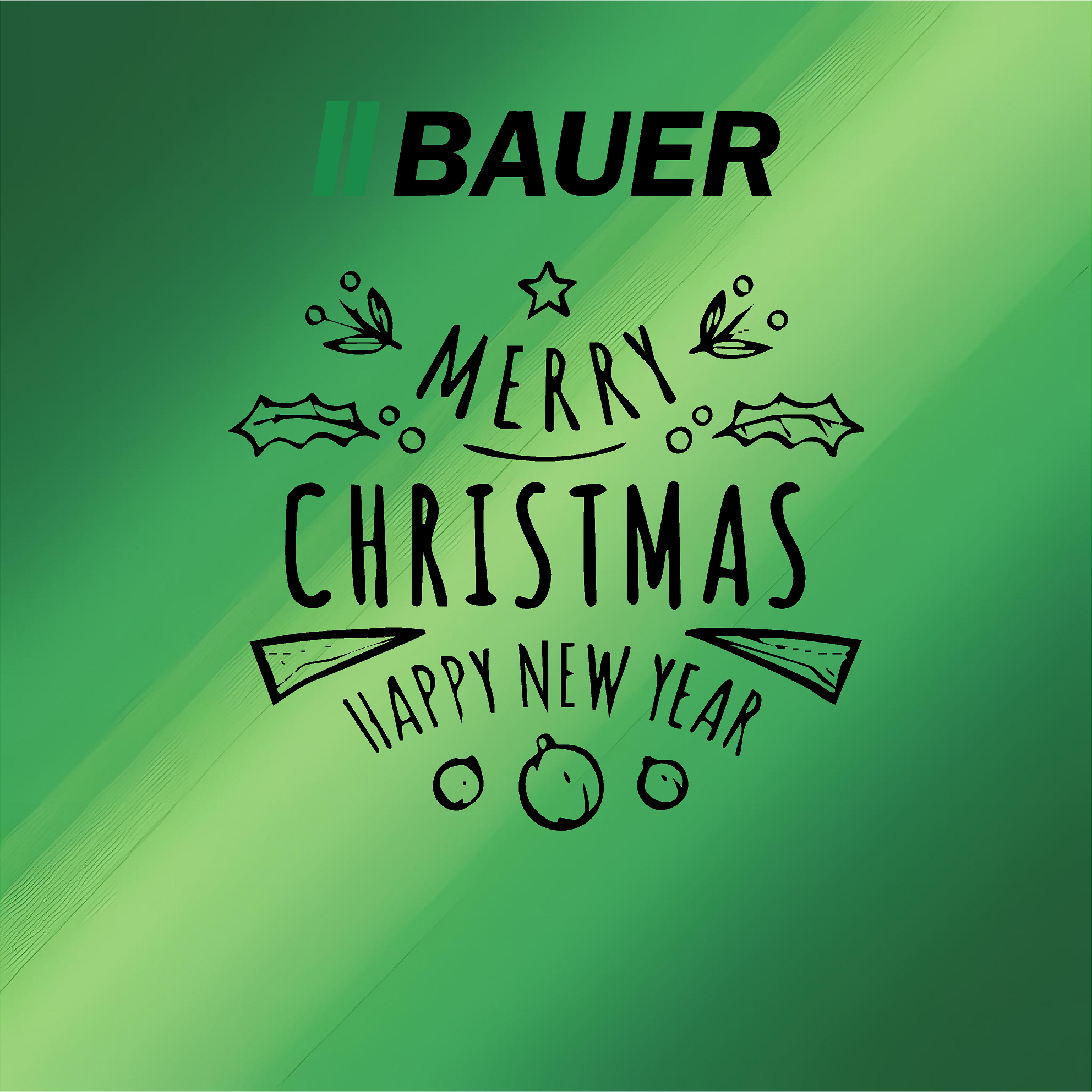 Fenstersticker - Merry Christmas, Happy New Year - weiß - 25 x 22 cm