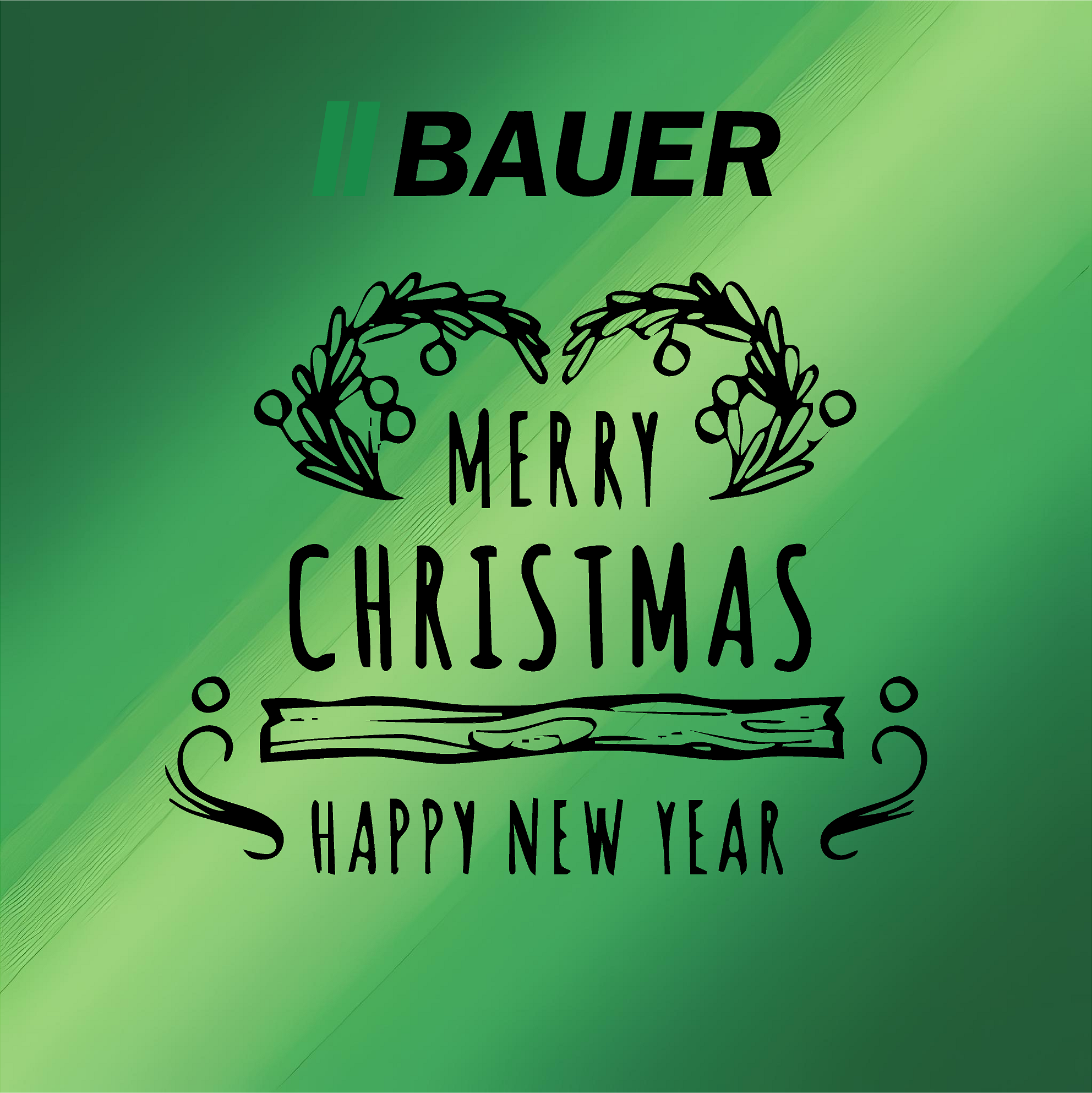 Fenstersticker - Merry Christmas, Happy new year - weiß - 25 x 20 cm